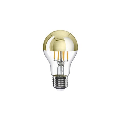 Lyskilde Golden Top spejlet LED A60 dråbeformet 7W 650Lm E27 2700K Dæmpbar - A12