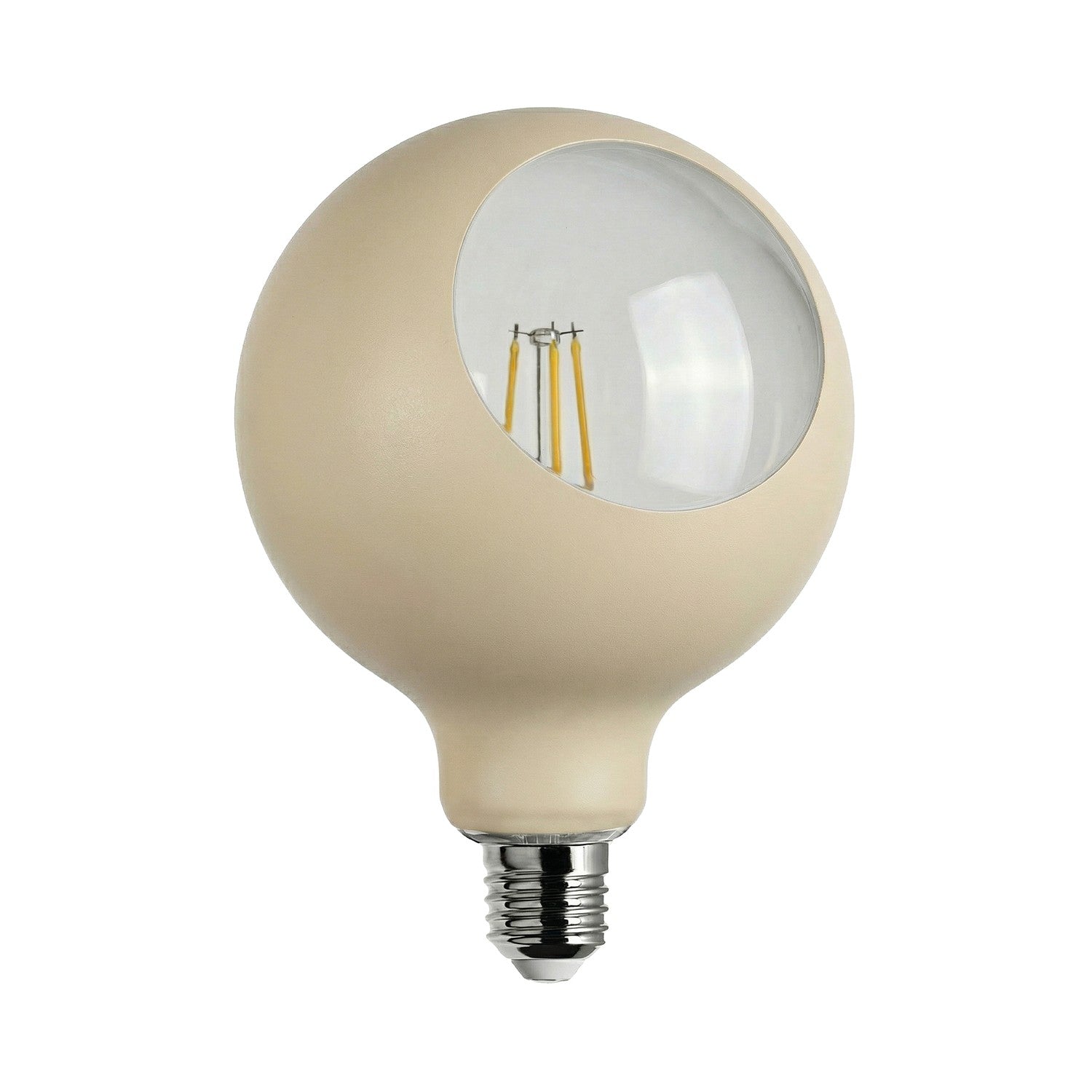 Pære LED Camo G125 4,8W 806Lm E27 2700K Dæmpbar - Creme
