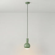 Lampada a sospensione Filotto Metallico con lampadina Lucia - Verde