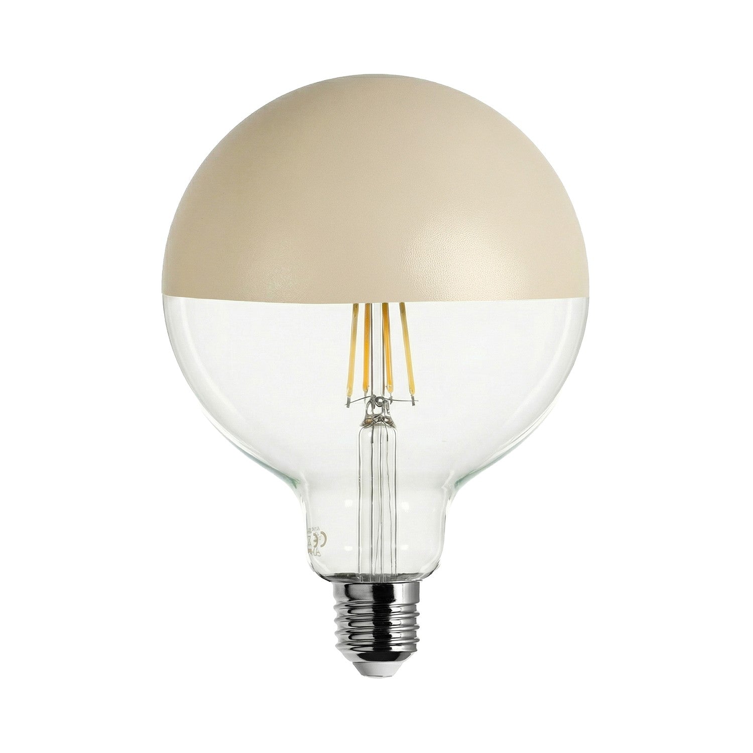 Pære LED Maria G125 4,8W 806Lm E27 2700K Dæmpbar - Creme