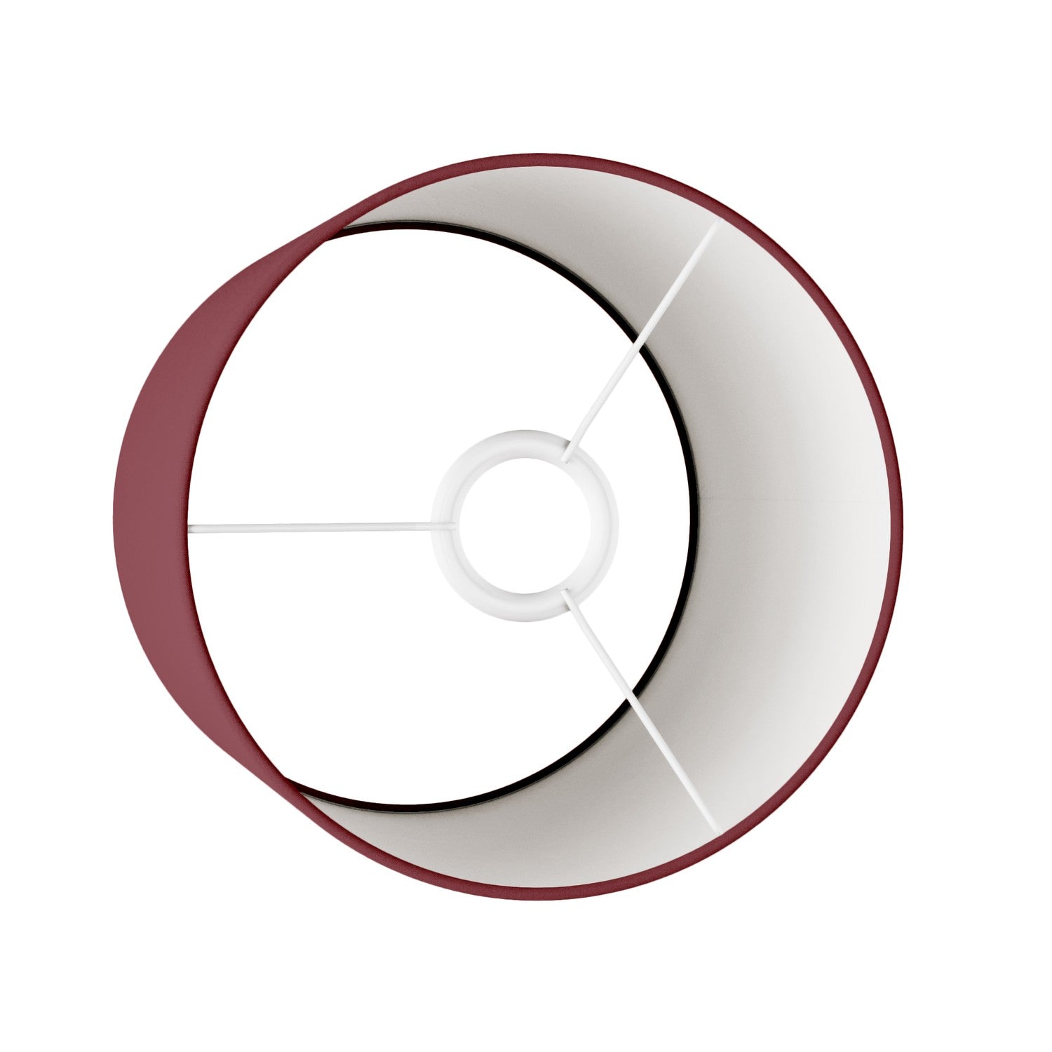 Paralume Cilindro M in tessuto con attacco E27 - Made in Italy - Arenal Bordeaux