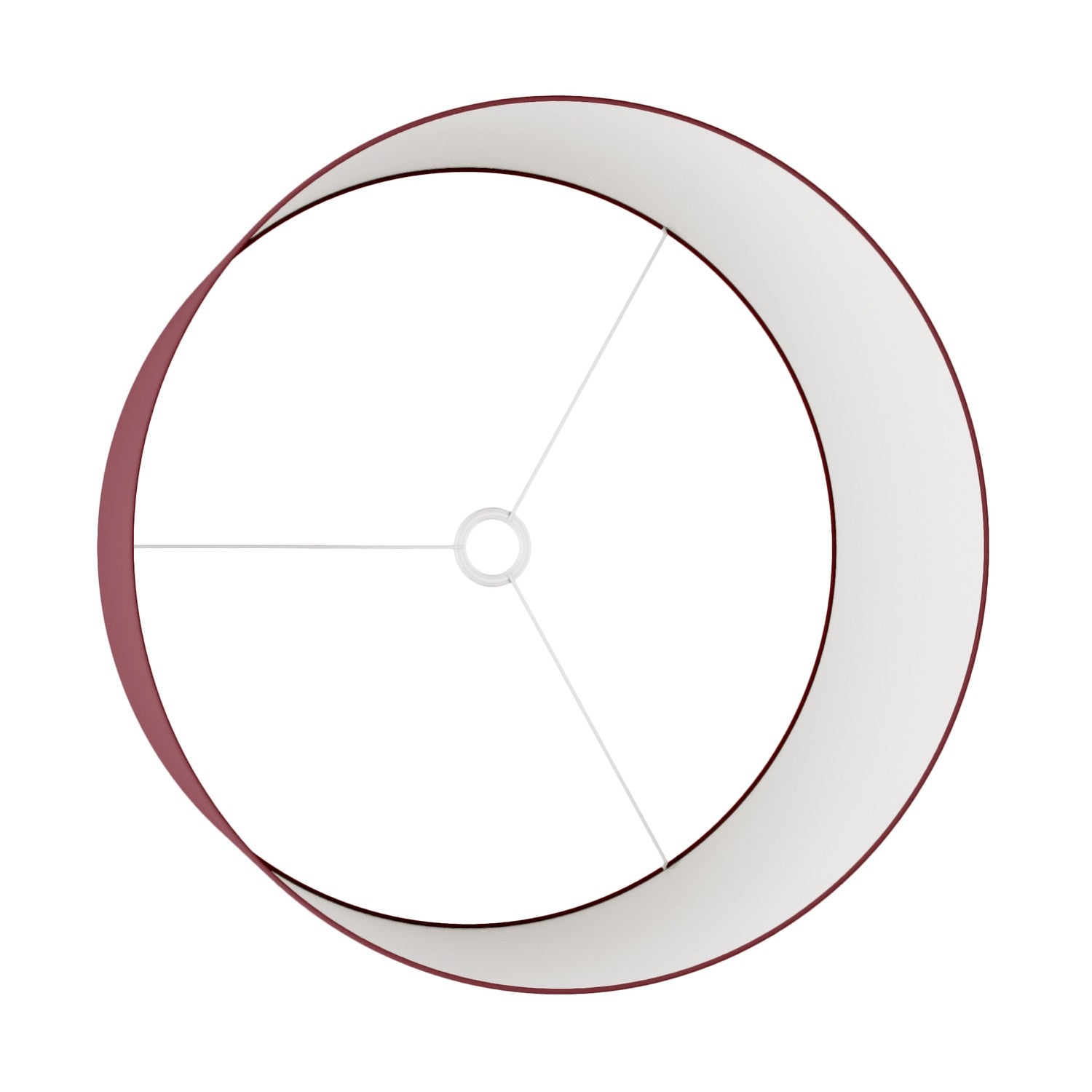 Paralume Cilindro XXL in tessuto con attacco E27 - Made in Italy - Aenal Bordeaux