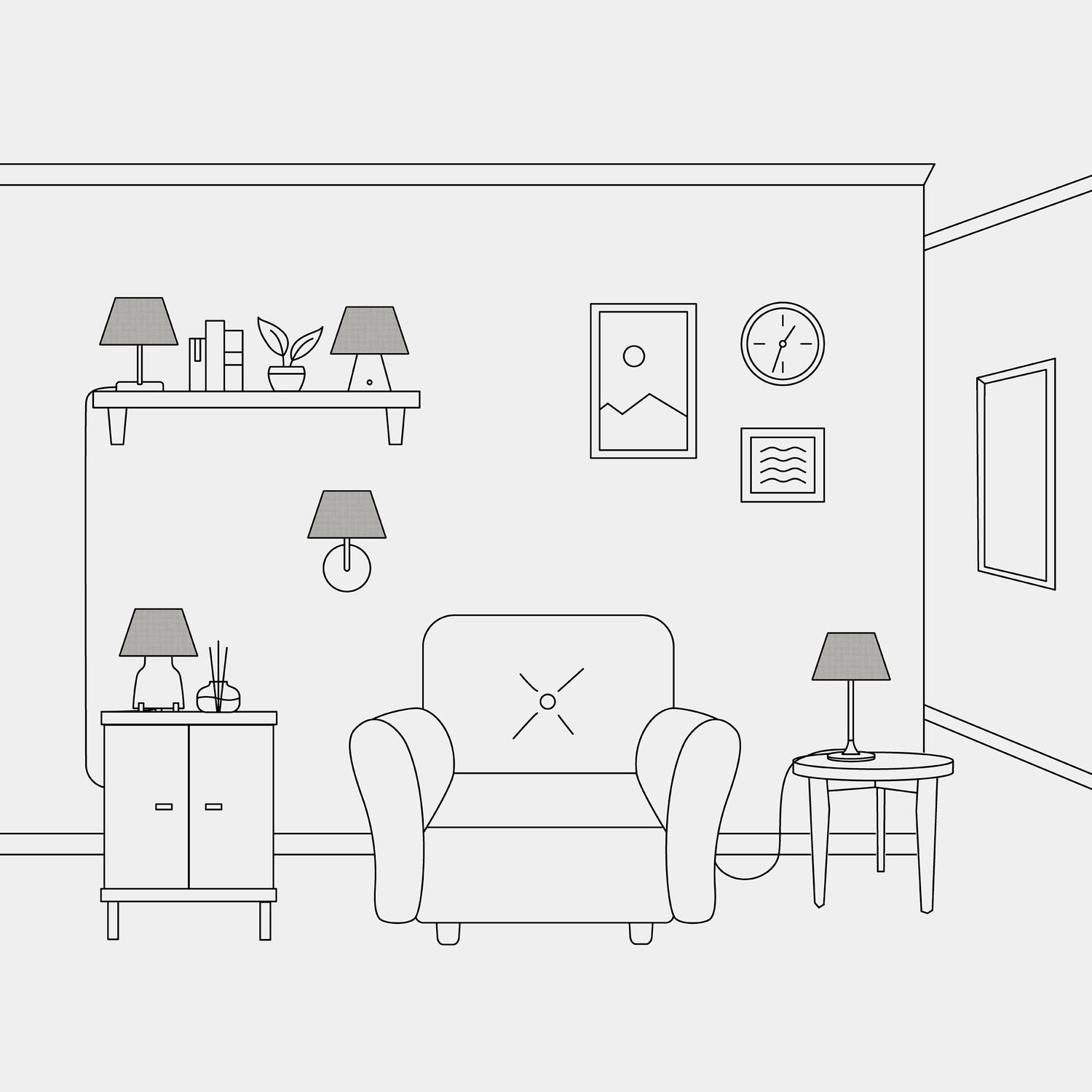 Paralume Impero S con attacco E27 per lampada da tavolo o applique - Made in Italy - Camelot Grigio