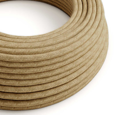 Udendørs rund tekstilledning med jute SN06 - kompatibel med Eiva Outdoor IP65
