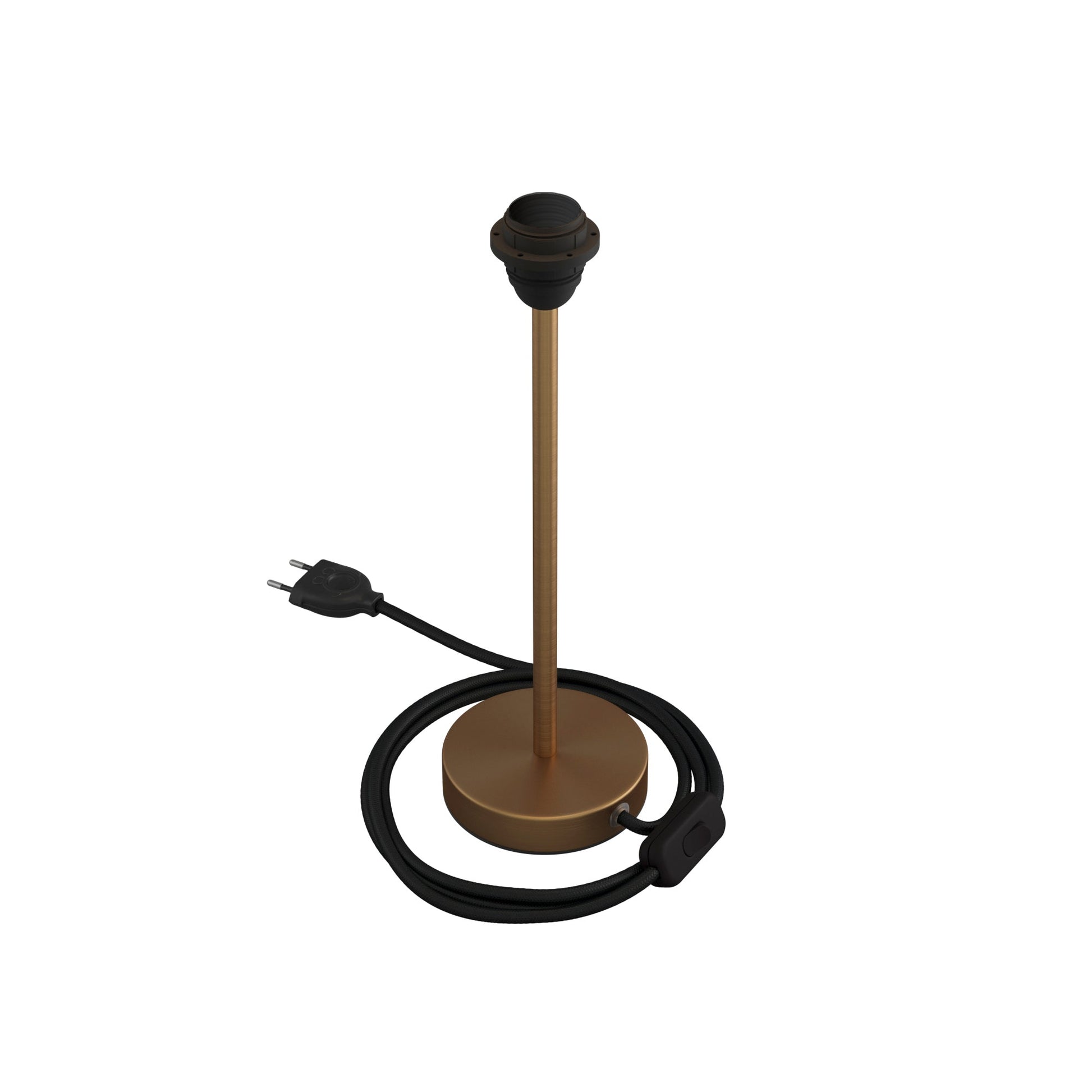 Alzaluce per paralume - Lampada da tavolo in metallo - Bronzo satinato 30 cm