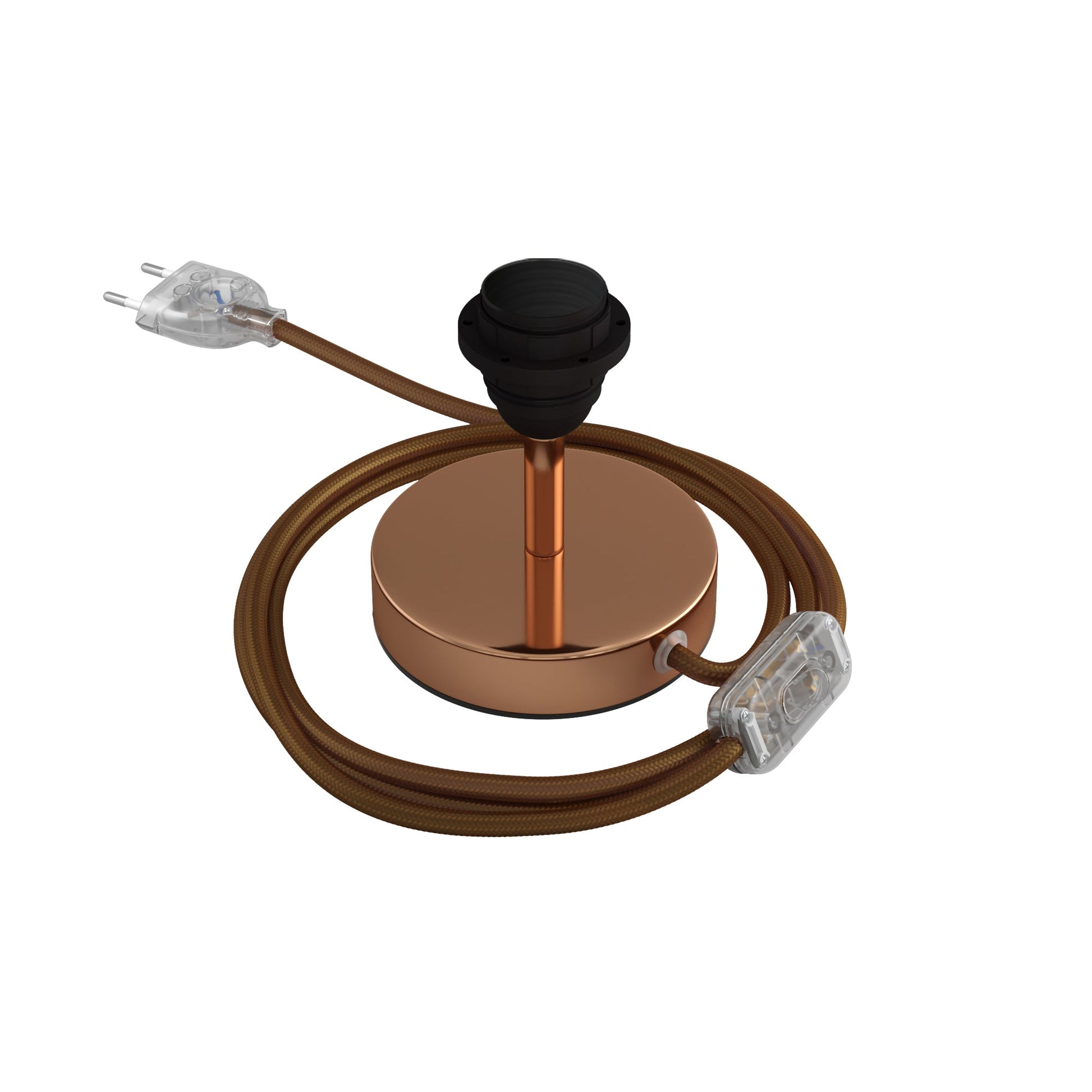 Alzaluce per paralume - Lampada da tavolo in metallo - Rame 5 cm