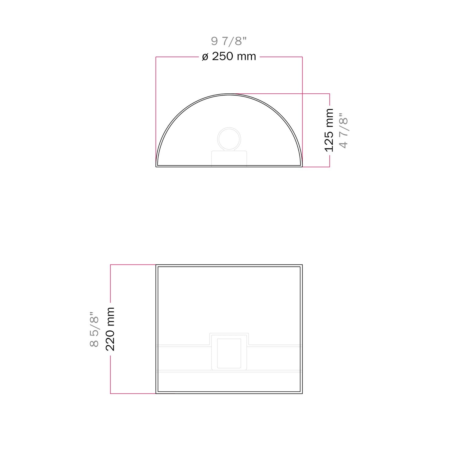Applique Ventola con paralume in tessuto Teletta azzurro severo - Made in Italy