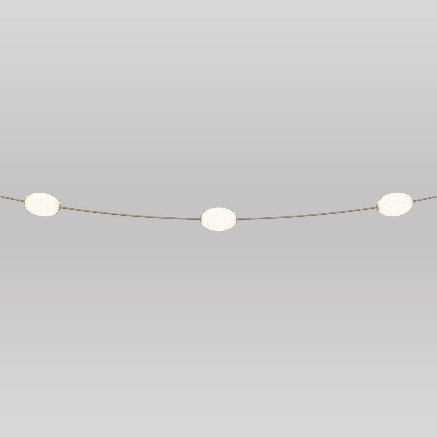 Catena luminosa 3 punti luce da esterno IP67 Desert Brown - Marina3