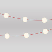 Catena luminosa 6 punti luce da esterno IP67 Rosso Stella Marina - Marina6 Cherry