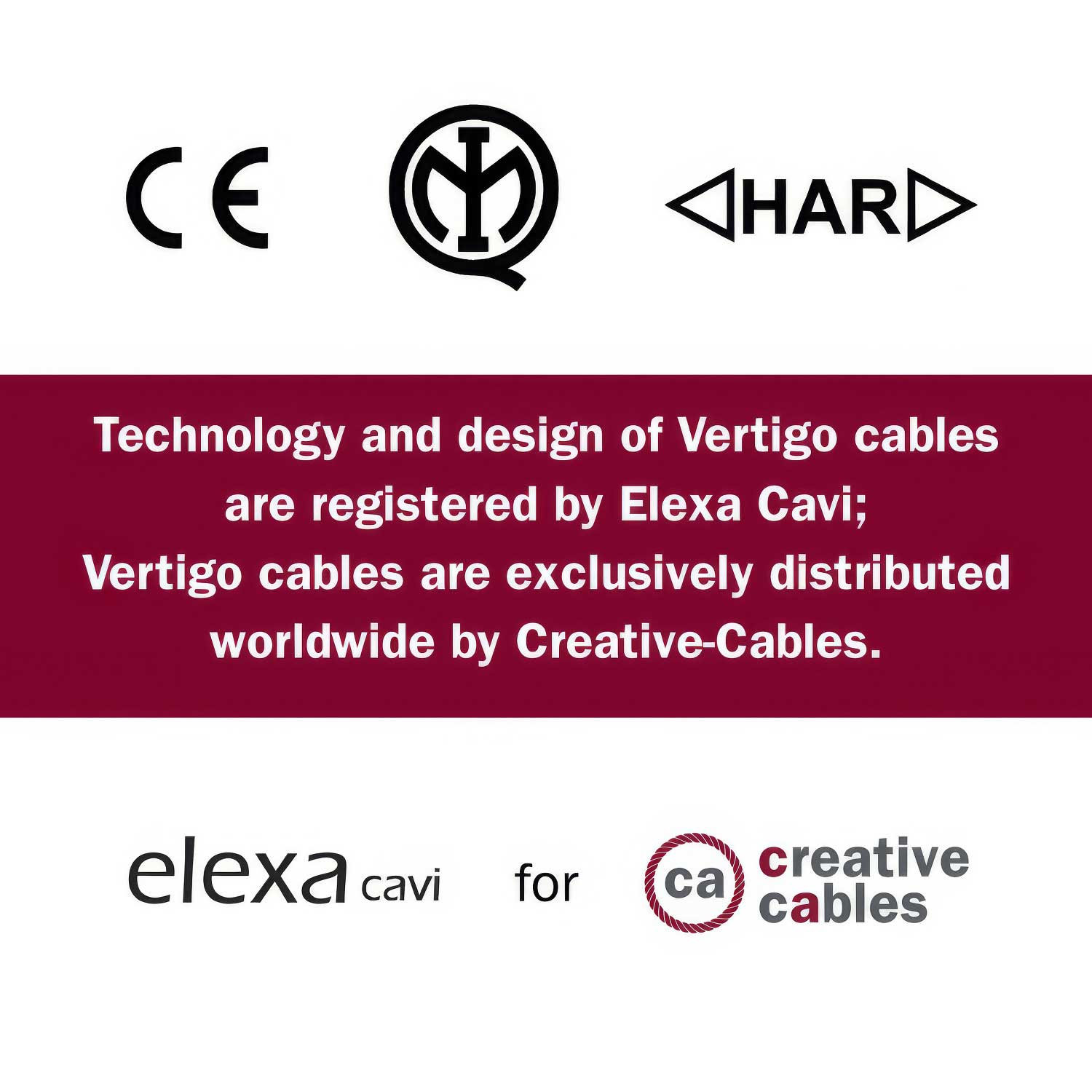Cavo elettrico in cotone Nero Mélange Vertigo - L'Originale Creative Cables, la scelta migliore per lamapade moderne - ERC37