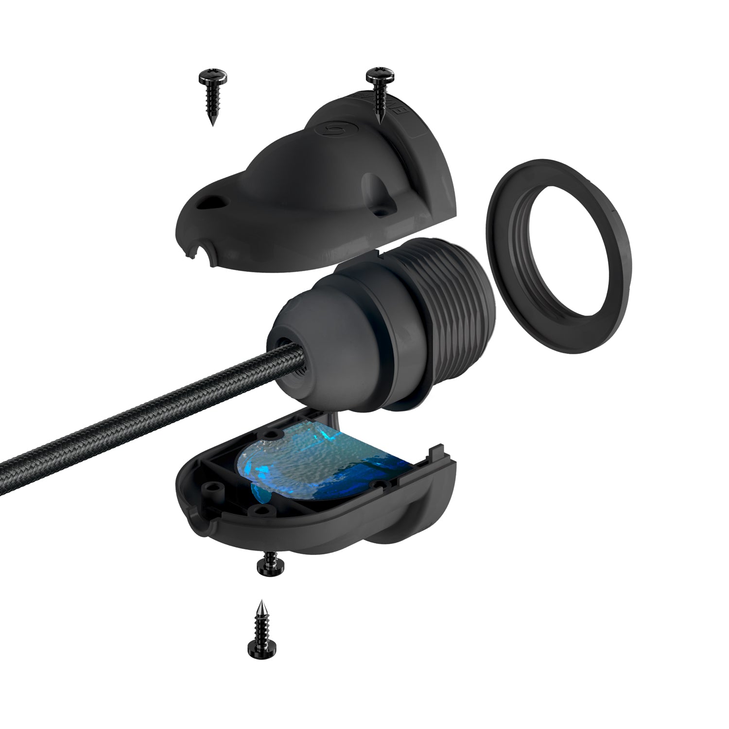 EIVA PASTEL Kit Portalampada IP65 per Esterno in Silicone E27 - Sistema Modulair - Salmone