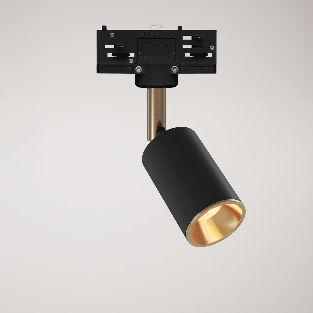Faretto orientabile Bispot per sistema a binario - Nero / Bronzo satinato - Creative Cables