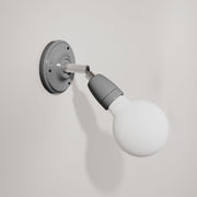 Fermaluce 90° Color, il punto luce orientabile in porcellana da parete o soffitto - Grigio