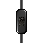 Interruttore Unipolare rompifilo Creative Switch Nero e pulsante Effetto fibra di carbonio