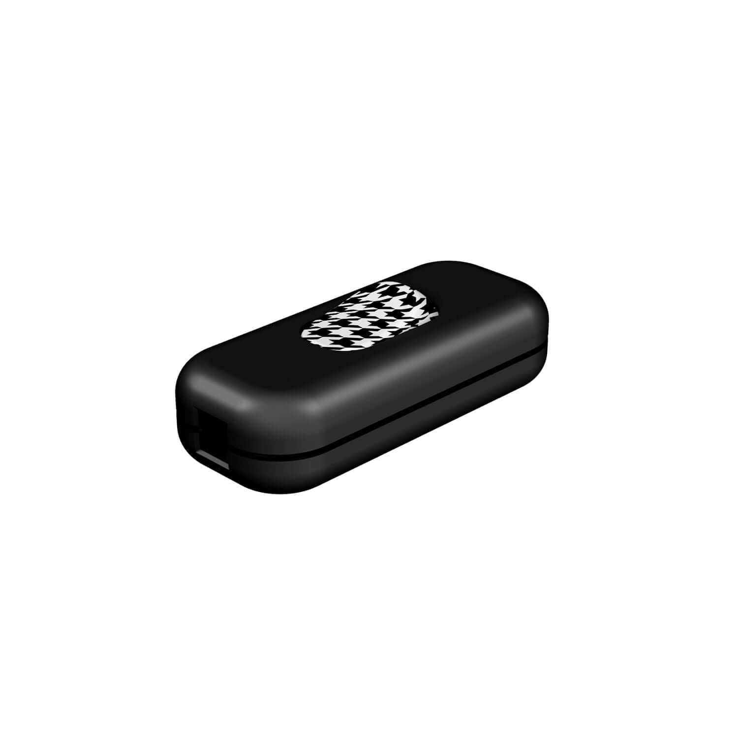 Interruttore Unipolare rompifilo Creative Switch Nero e pulsante Pied de poule
