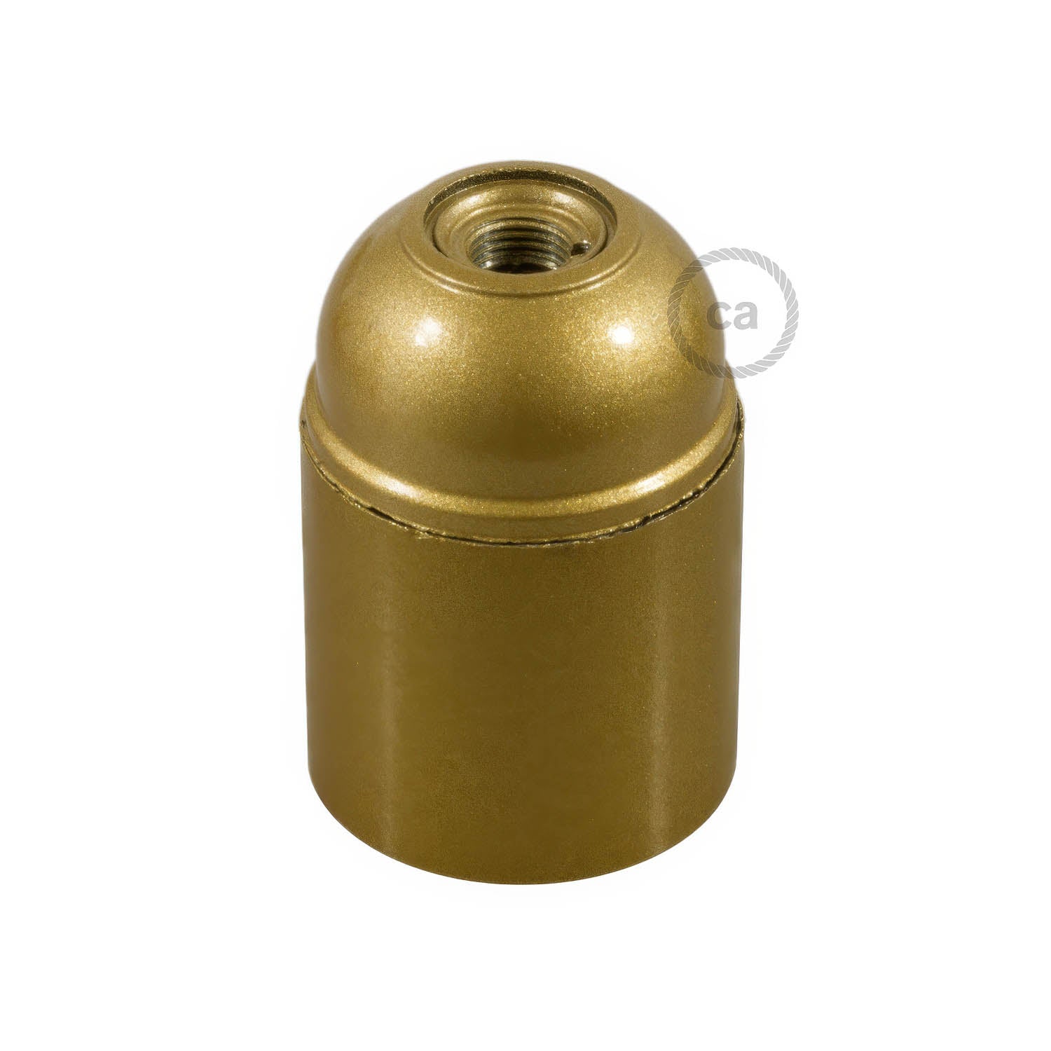 Kit portalampada E27 in bakelite - Oro