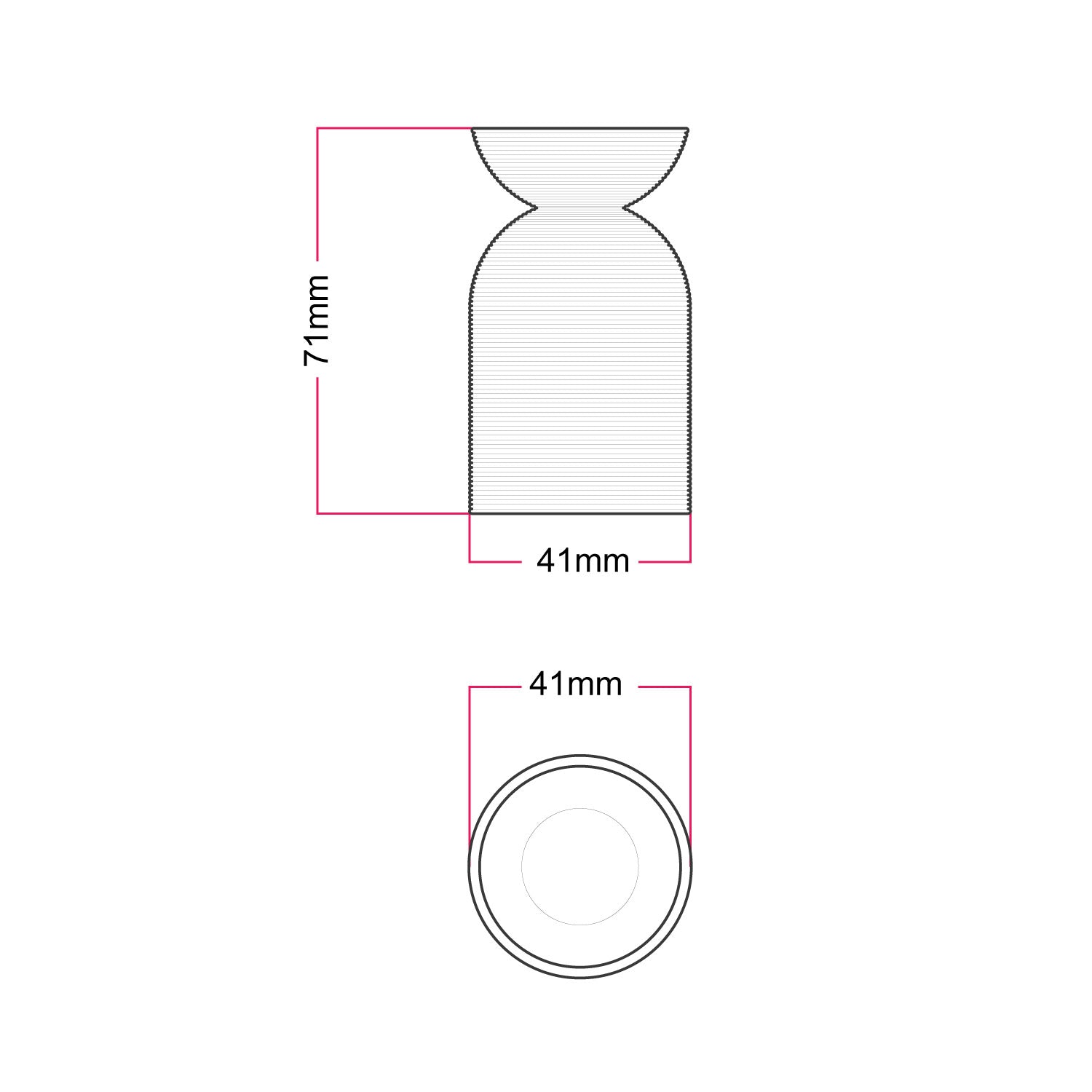 Kit portalampada E27 in plastica riciclata con stampante 3D - Crema