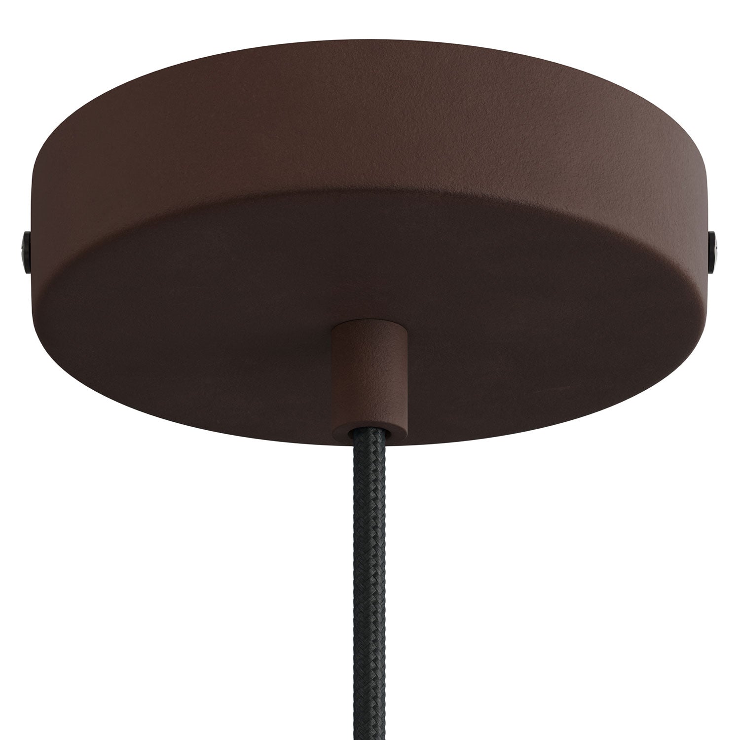 Kit rosone cilindrico in metallo - Ruggine scura verniciata Cilindrico