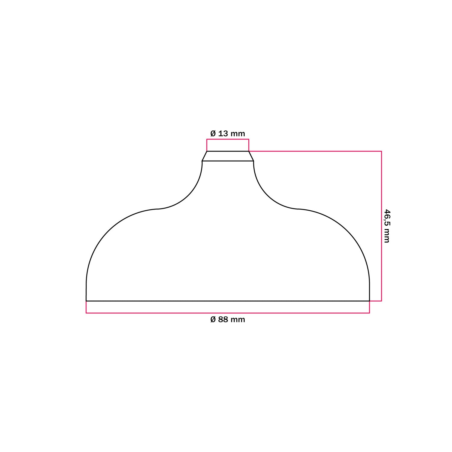 Kit rosone in silicone con foro centrale e predisposizione per foro laterale - Bianco