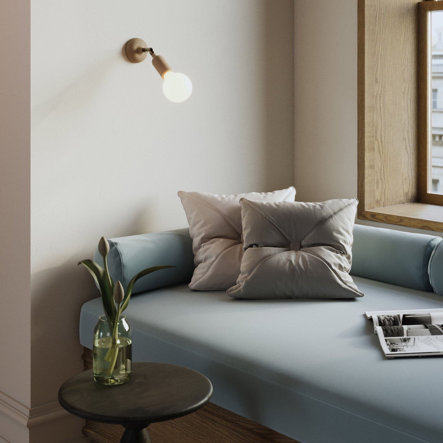 Kit rosone in silicone con foro centrale e predisposizione per foro laterale - Desert Brown