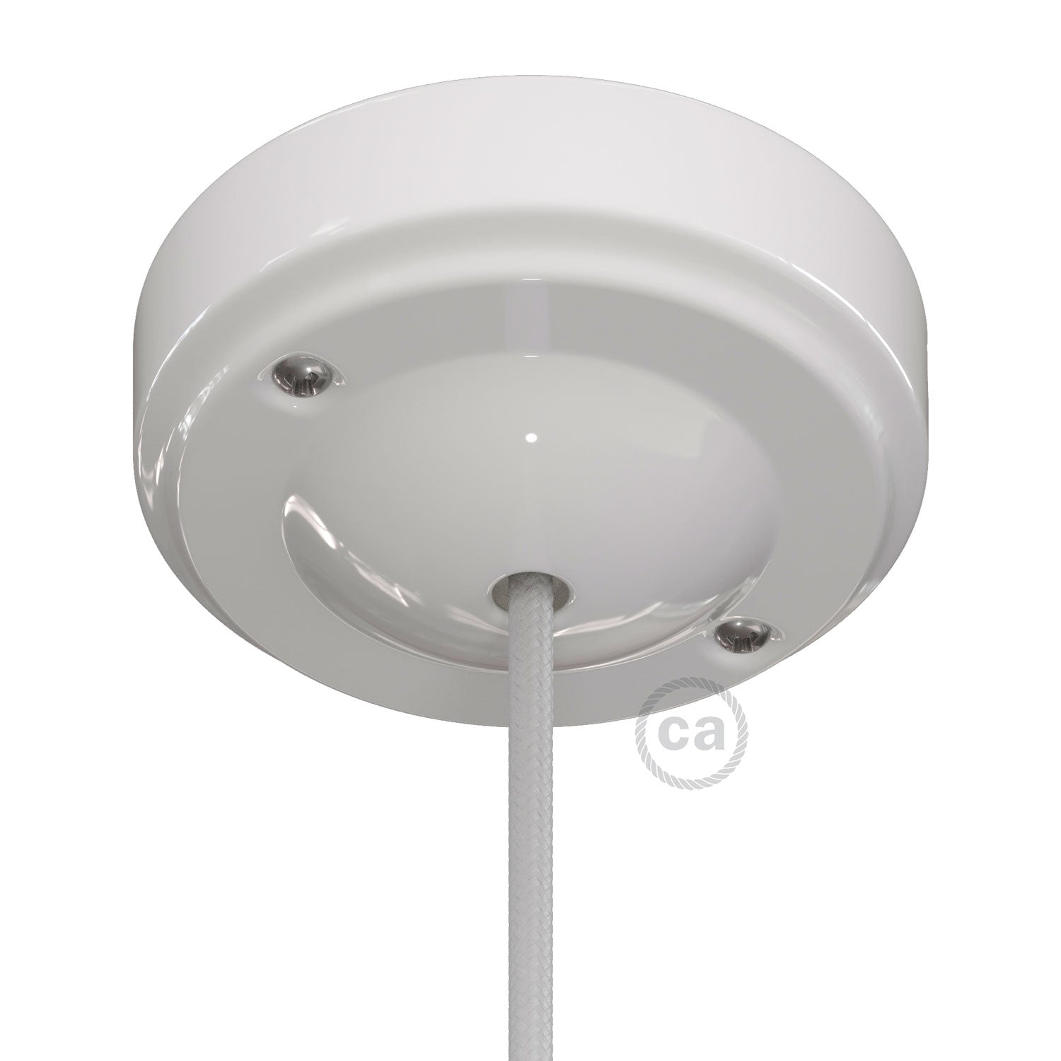 Kit rosone Minimal in porcellana - Bianco