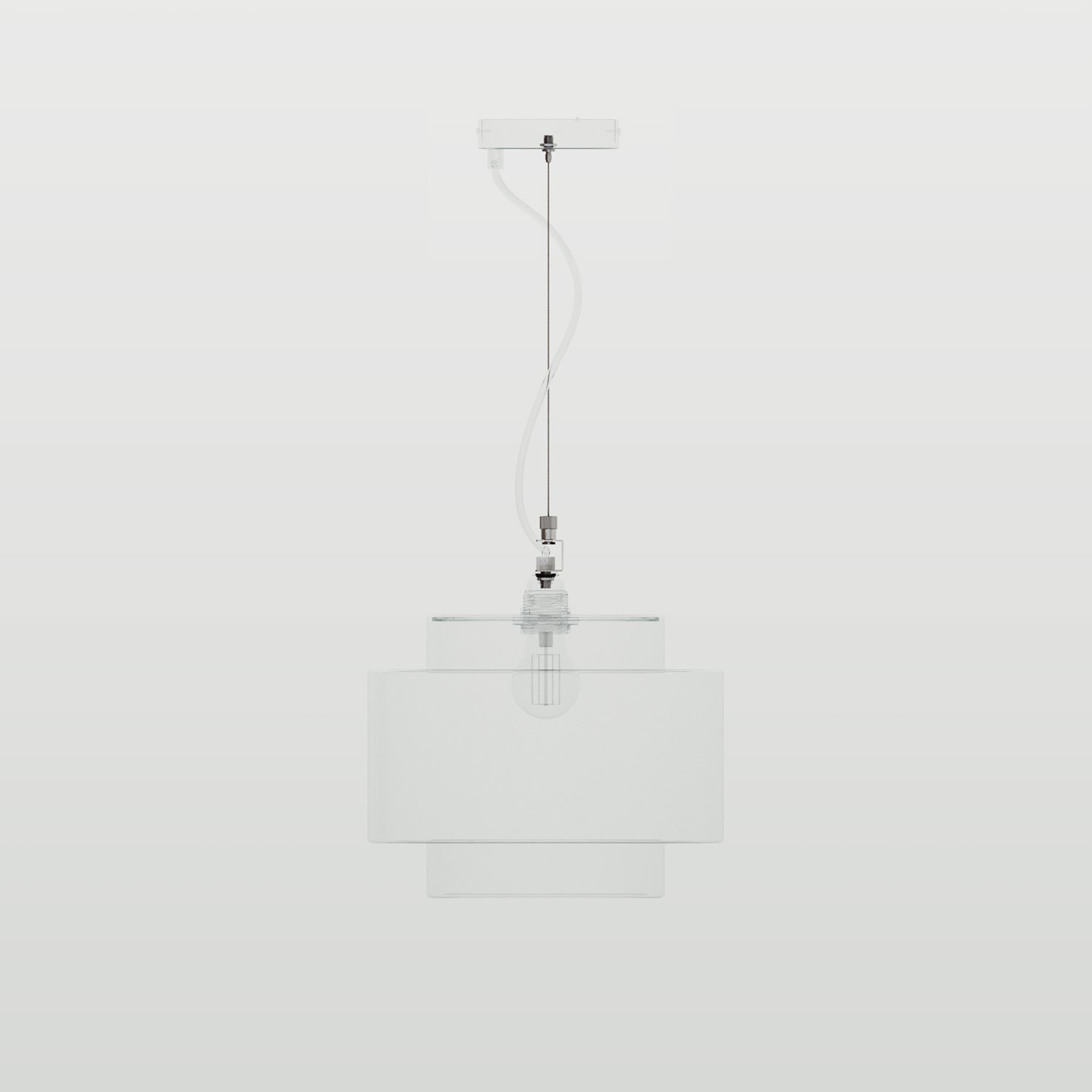 Kit sospensione professionale con tenditore per rosone, cavo in acciaio 3 m e bilanciatore millimetrico