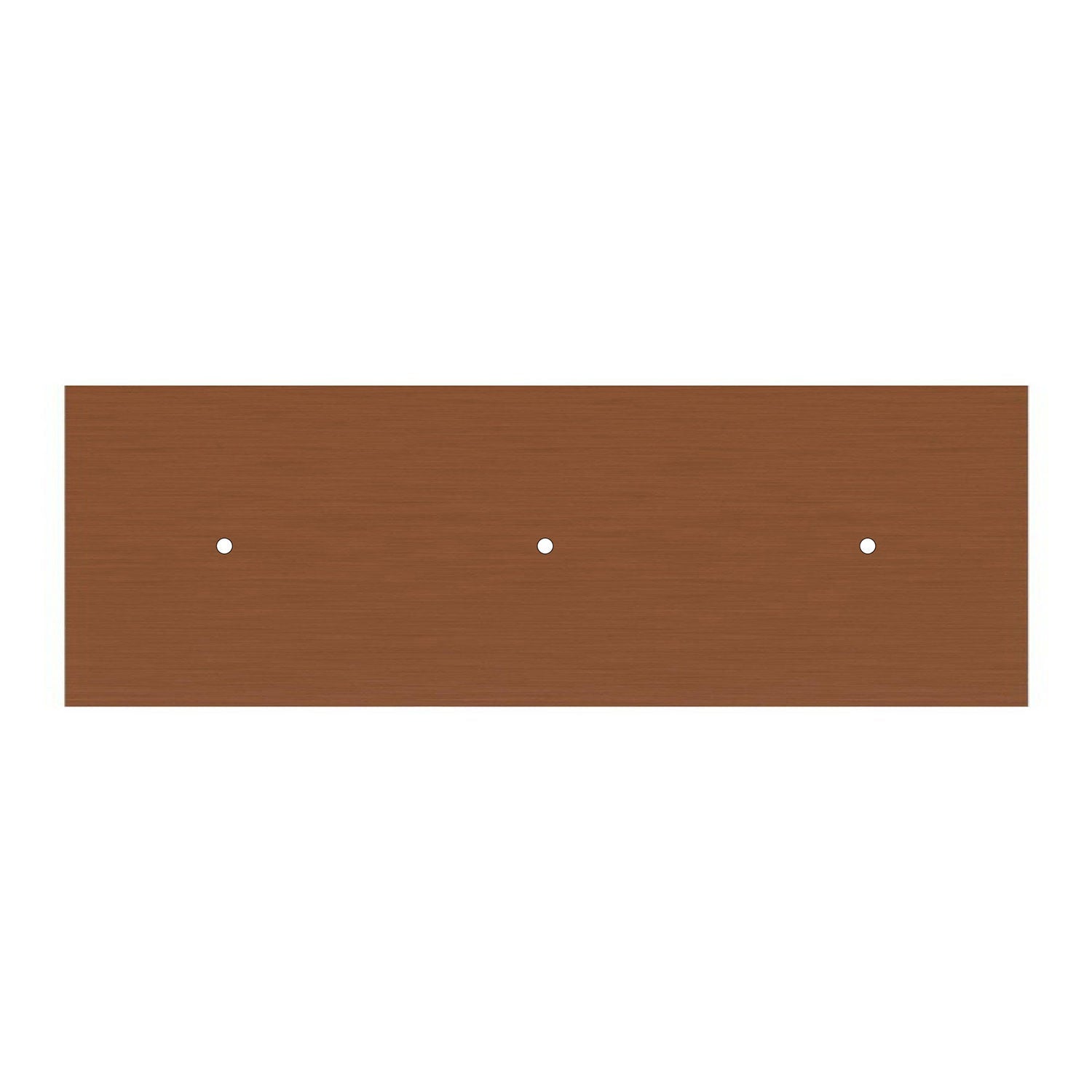 Lampada a sospensione a 3 cadute con XXL Rose-One rettangolare 675 mm con paralume in metallo Tub-E14 - Rame satinato