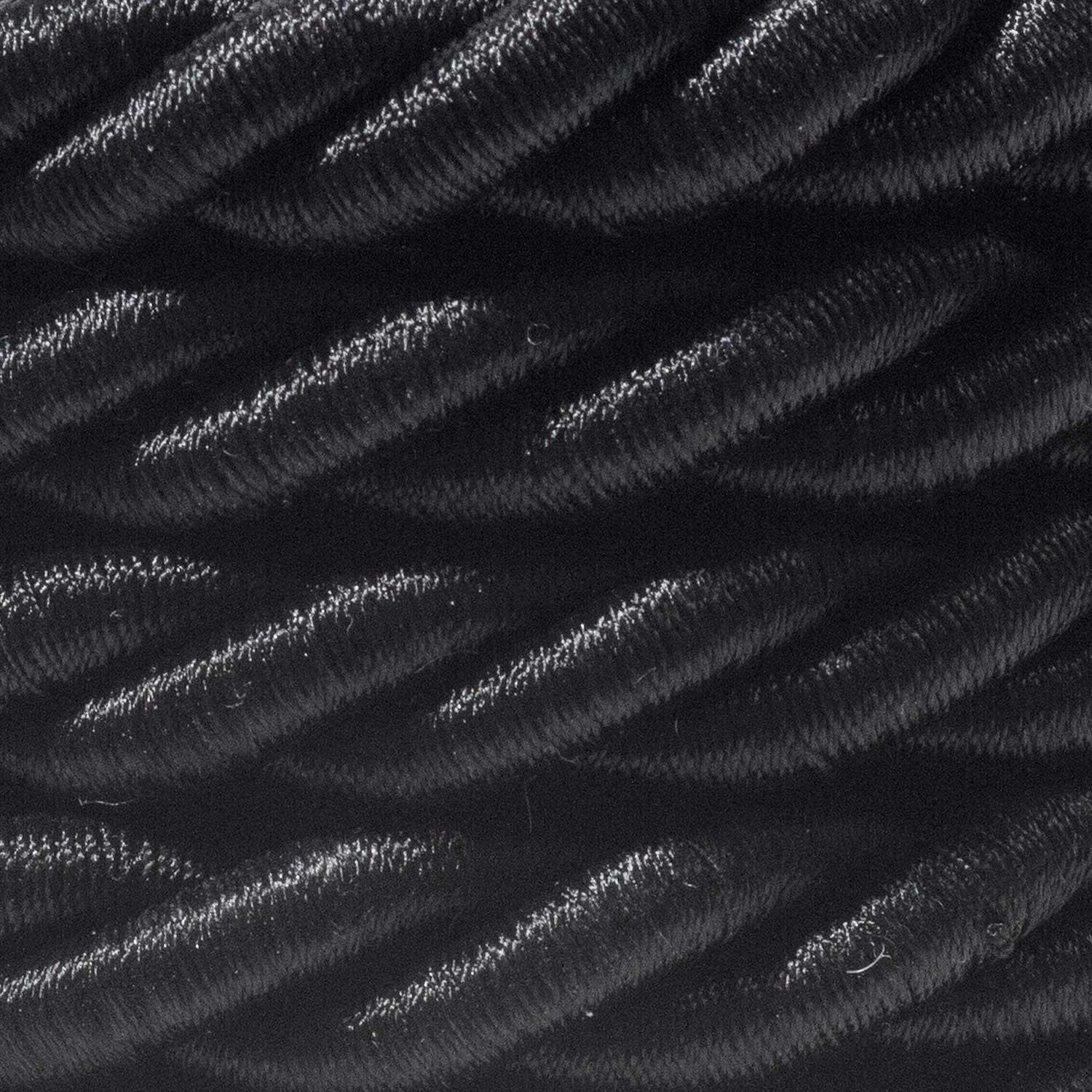 Lampada a sospensione completa di cordone nautico XL 16 mm con finiture in legno verniciato - Nero