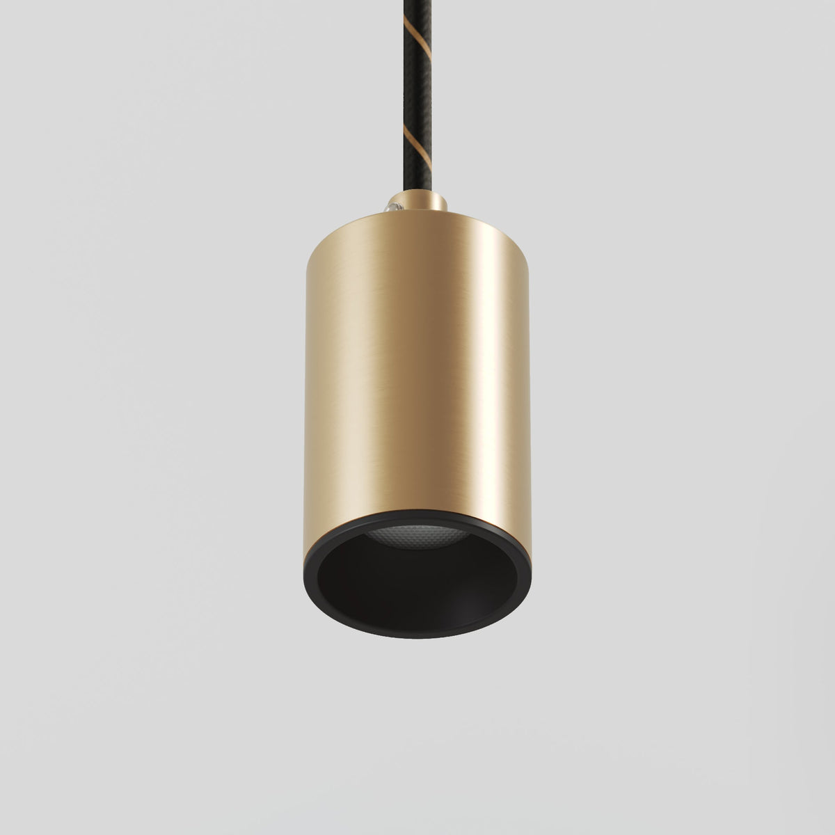 Lampada a sospensione con faretto GU10 Bispot per sistema a binario - Bronzo satinato / Nero Si Eutrac