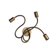 Lampada Mini faretto SPOTLIGHT GU1d0 Flex 60 da parete e soffitto - Bronzo satinato