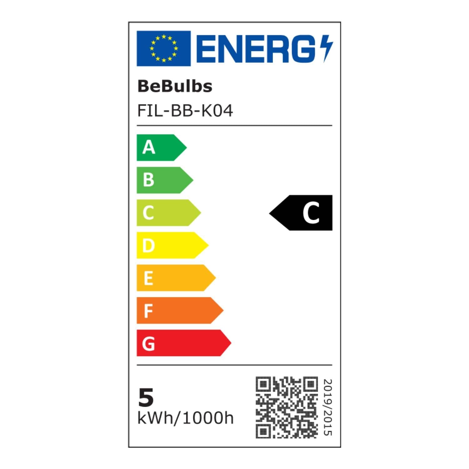 Lampadina LED Camo G125 4,8W 806Lm E27 2700K Dimmerabile - Grigio