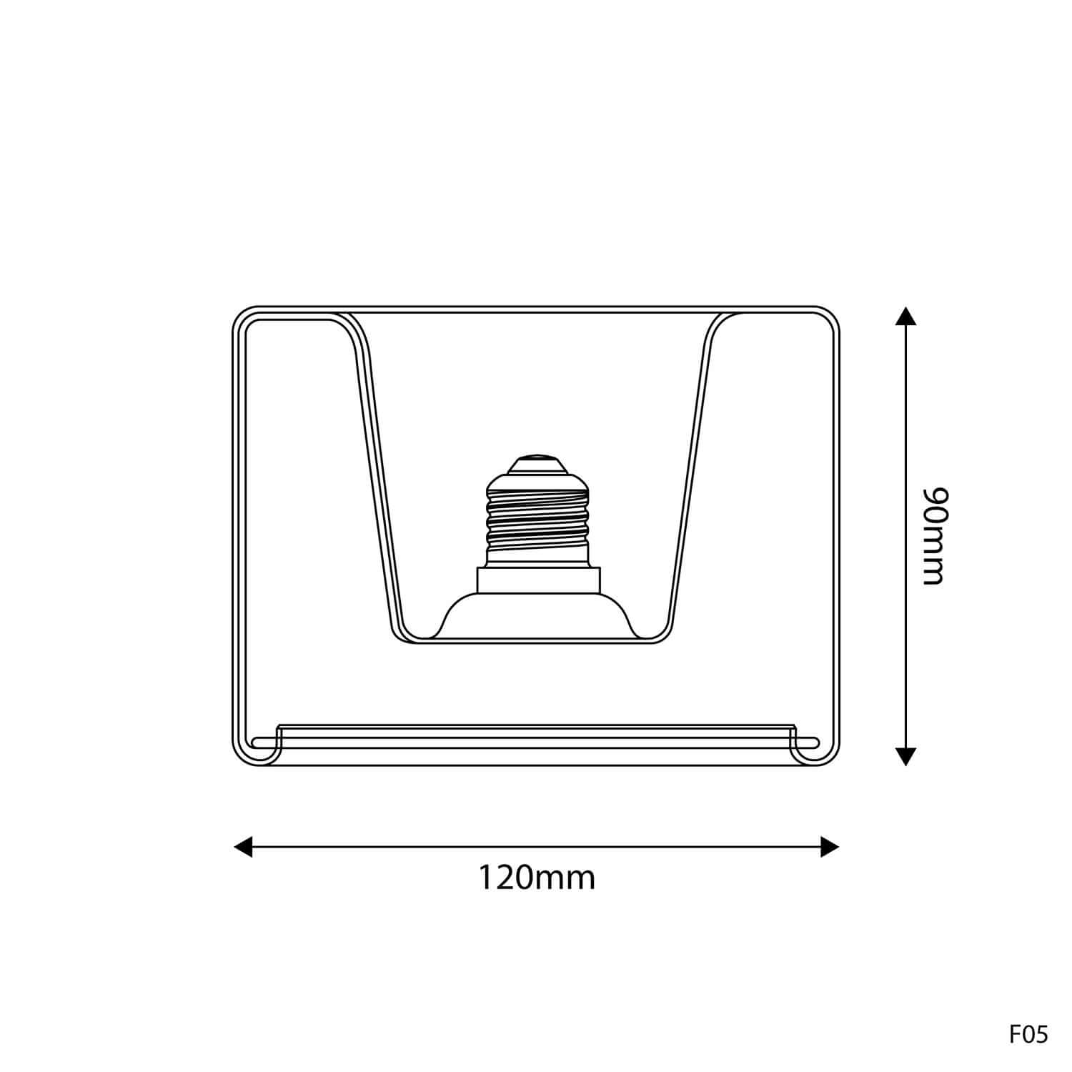 Lampadina LED Smoky Ghost Line Recessed Donut 120x90 6W 380Lm E27 1900K Dimmerabile - G13