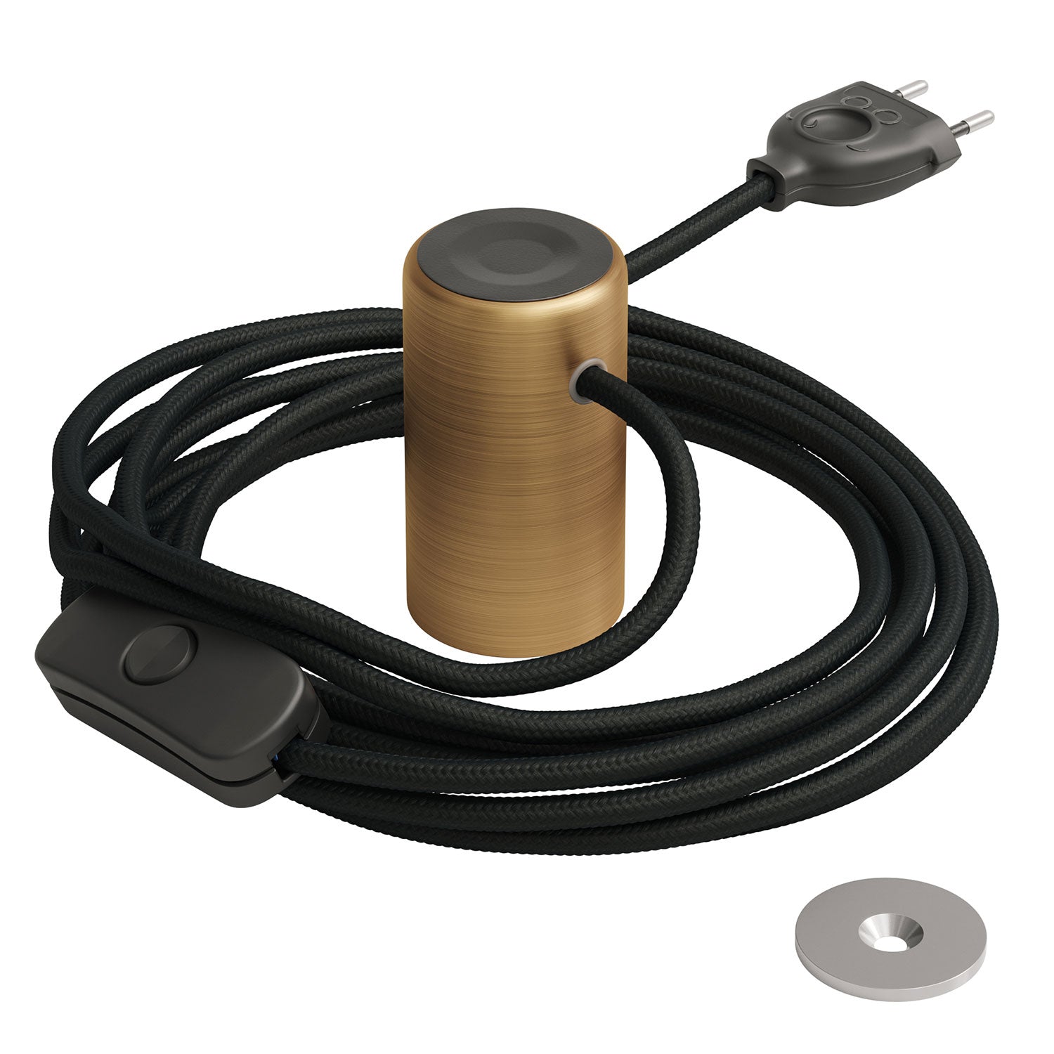 Magnetico®-Plug Elegant, portalampada magnetico pronto all'uso - Bronzo satinato