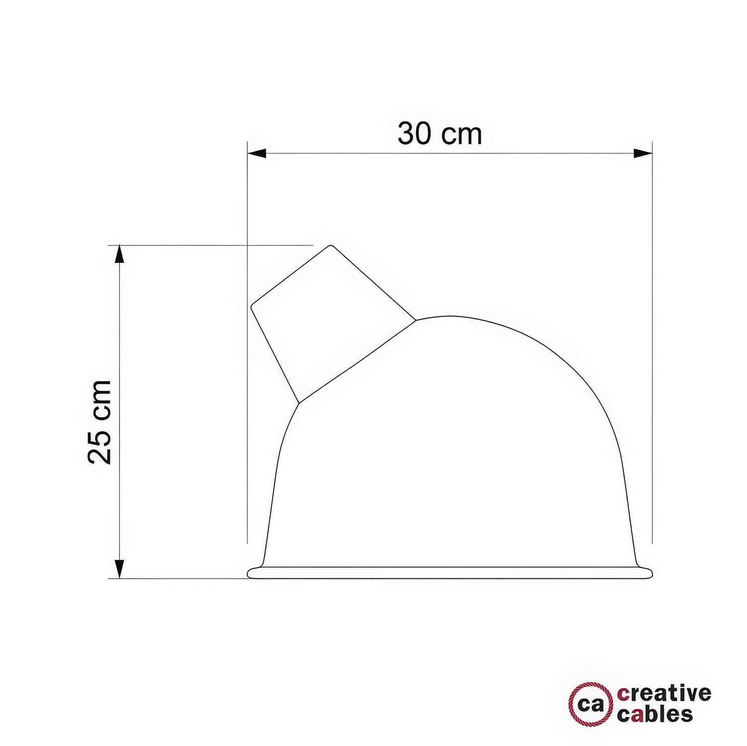 Paralume Broadway in metallo smaltato con attacco E27 - Bianco