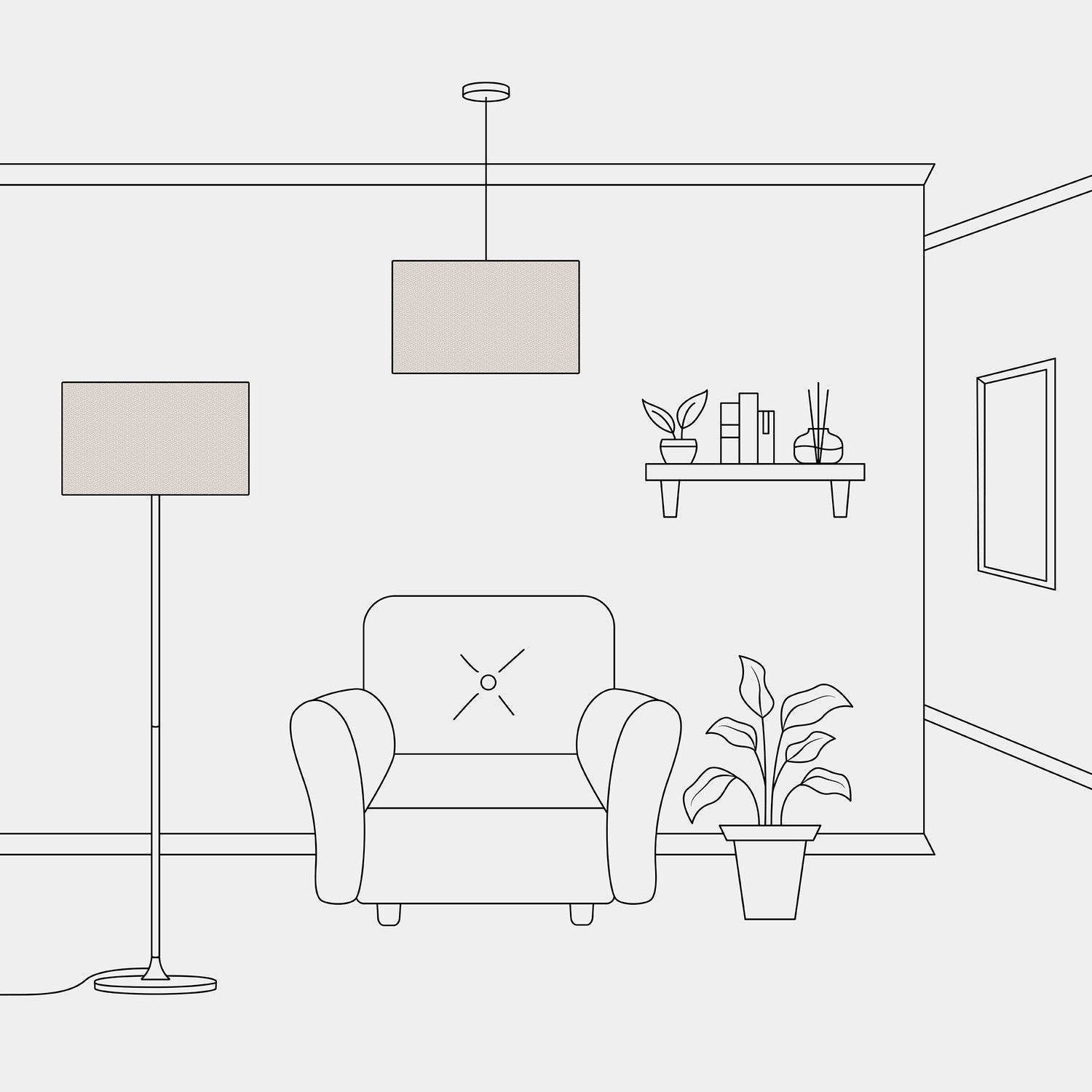 Paralume Cilindro XL in tessuto con attacco E27 - Made in Italy - Lana Sabbia