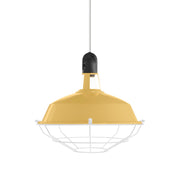 Paralume Harbour con gabbia in metallo - Mostarda