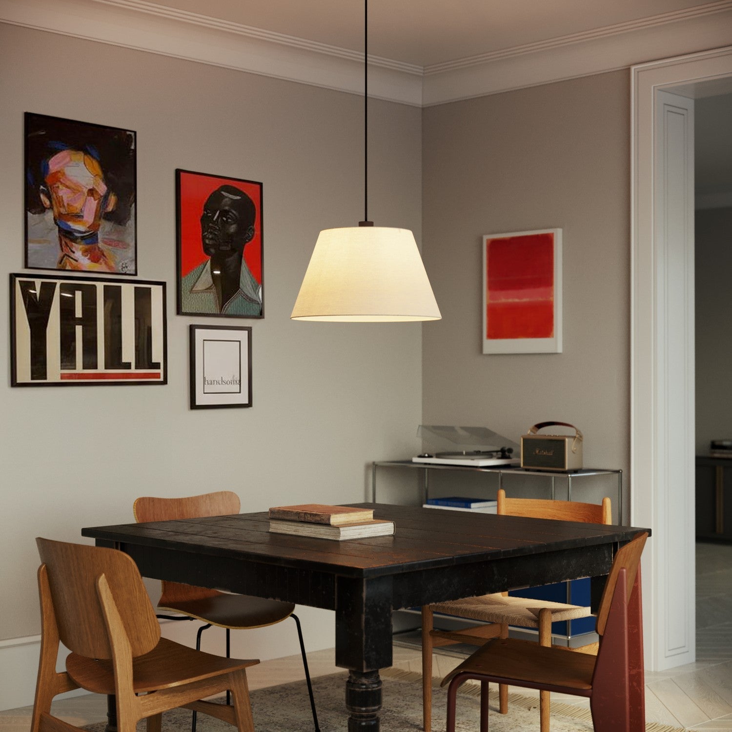 Paralume Impero L per sospensione con attacco E27 - Made in Italy - Arenal Sabbia