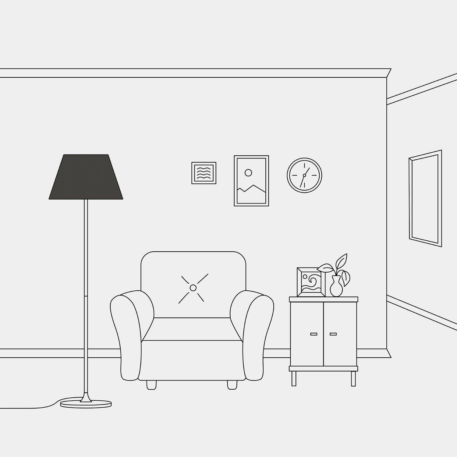 Paralume Impero M in tessuto per lampada da tavolo o applique con attacco E27 - Made in Italy - Lana grigio scura