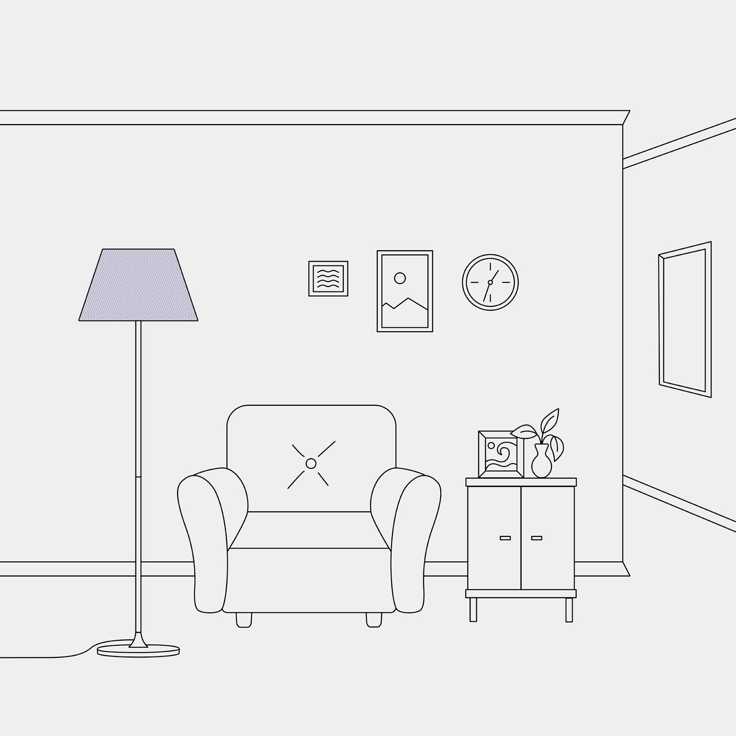 Paralume Impero M in tessuto per lampada da terra con attacco E27 - Made in Italy - Teletta Lilla