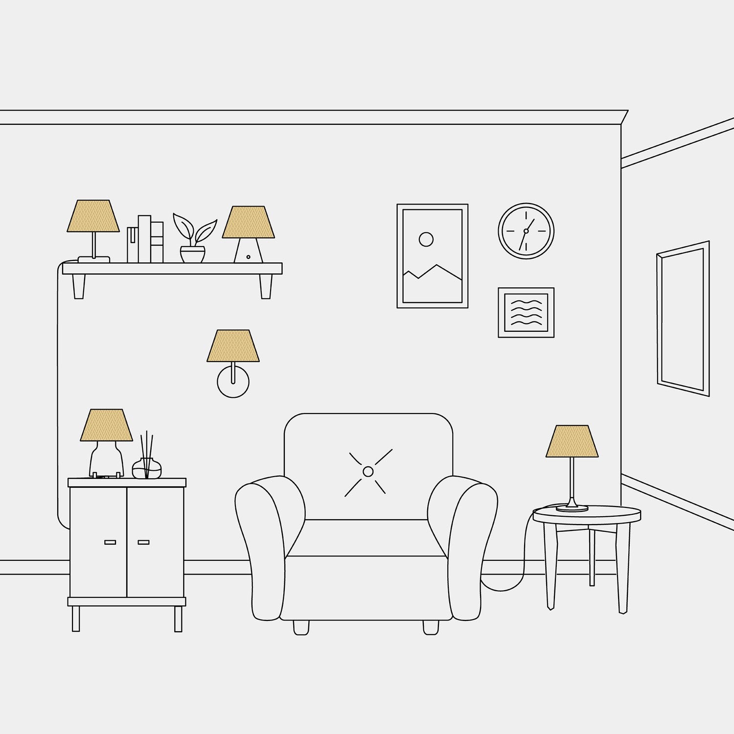 Paralume Impero S con attacco E27 per lampada da tavolo o applique - Made in Italy - Arenal Oro