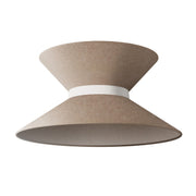 Paralume in tessuto Clessidra per lampada a sospensione - Lana Marrone Lana sabbia