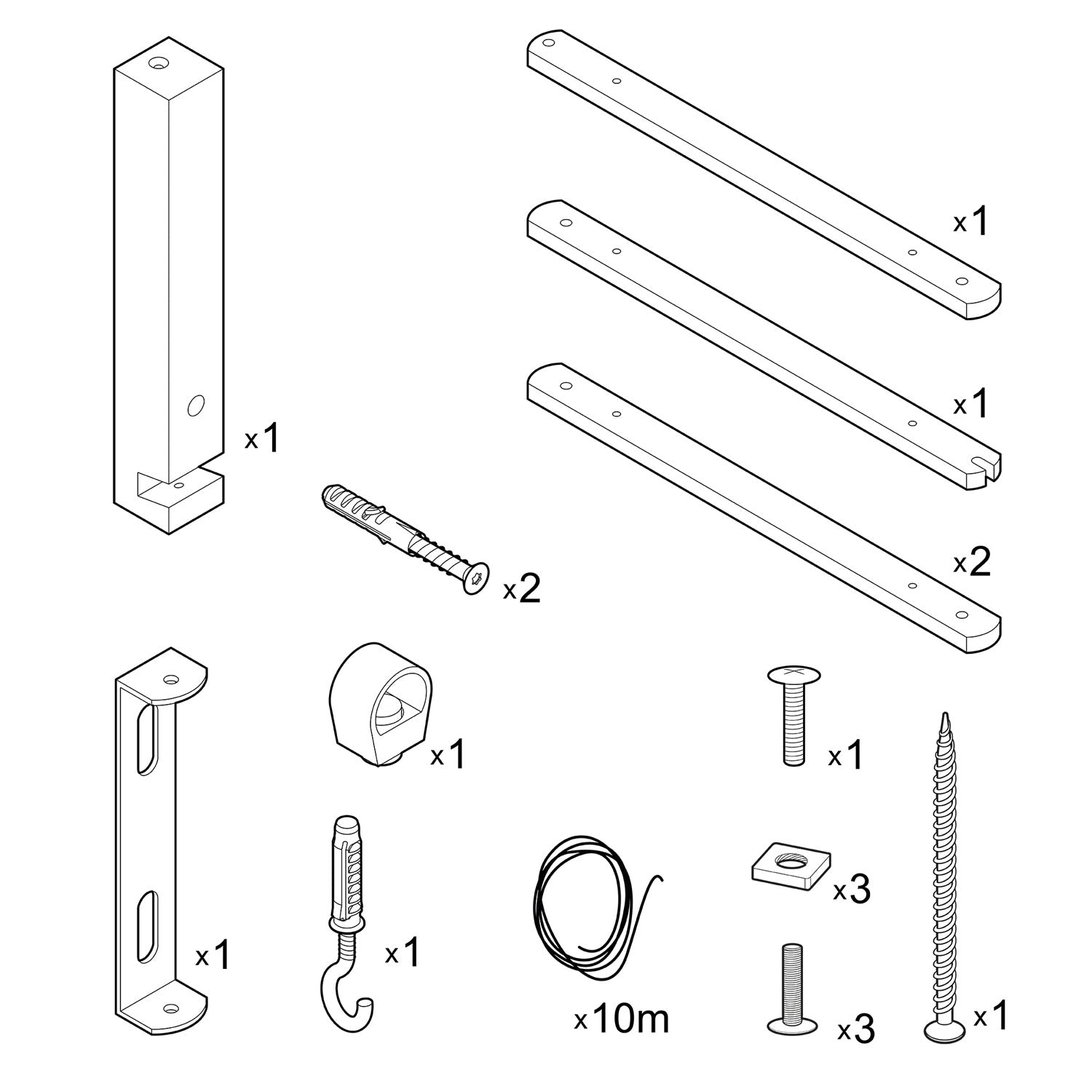 Pinocchio XL, supporto a muro regolabile in legno per lampade a parete