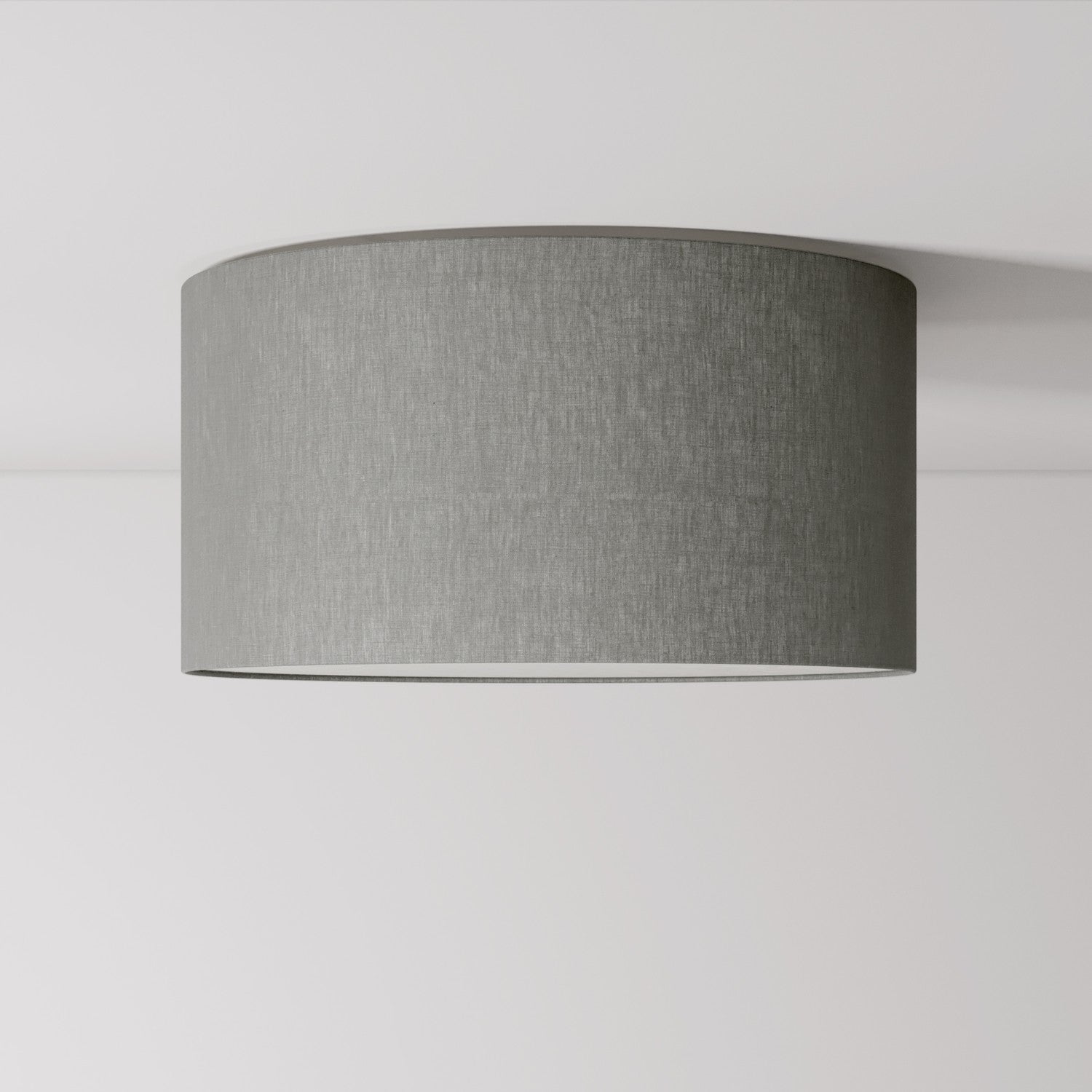 Plafoniera in tessuto Medium Camelot grigio - Made in Italy