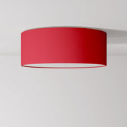 Plafoniera in tessuto Medium Slim - Made in Italy - Teletta rossa