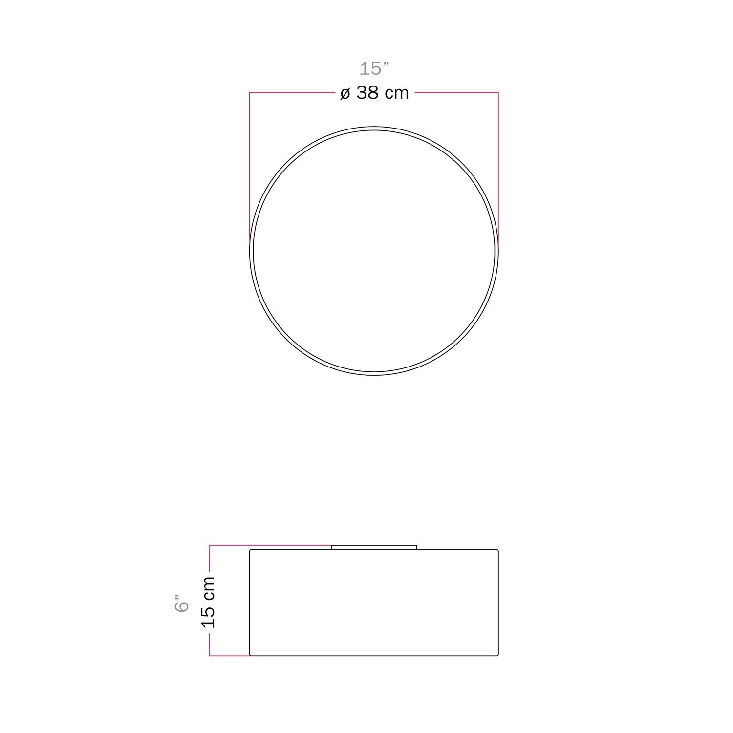 Plafoniera in tessuto Small Arenal sabbia - Made in Italy