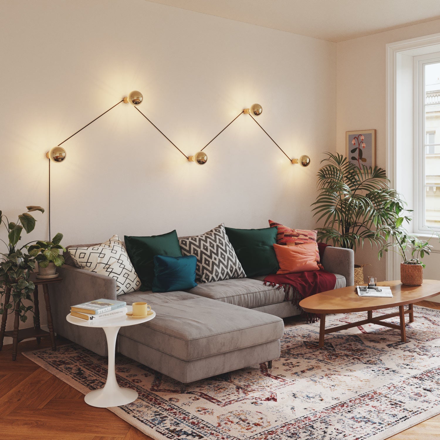 Portalampada E27 Spostaluce in metallo da parete o soffitto - Bronzo satinato