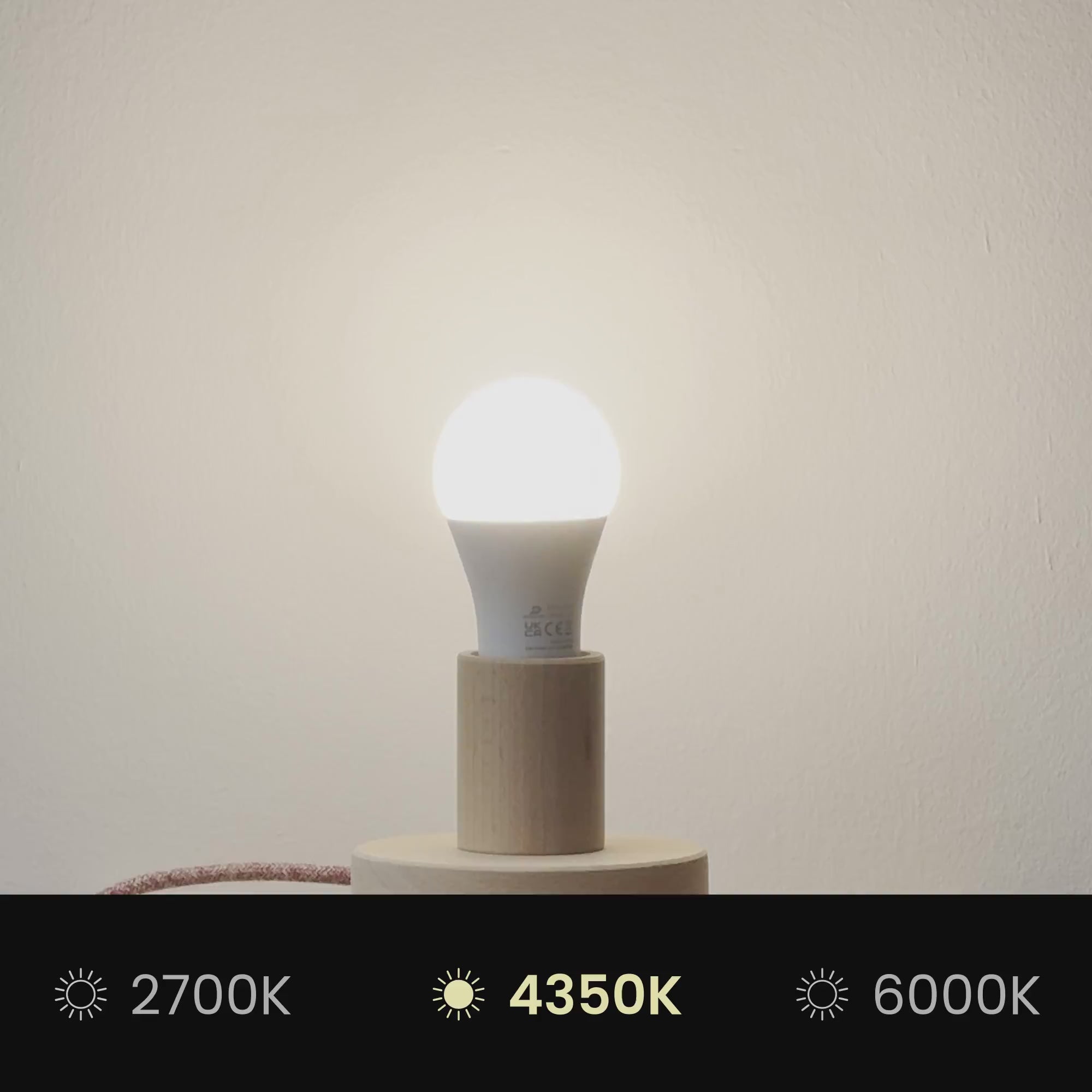 Upload video: Loftlampe i stof Medium - Made in Italy - Brun uld