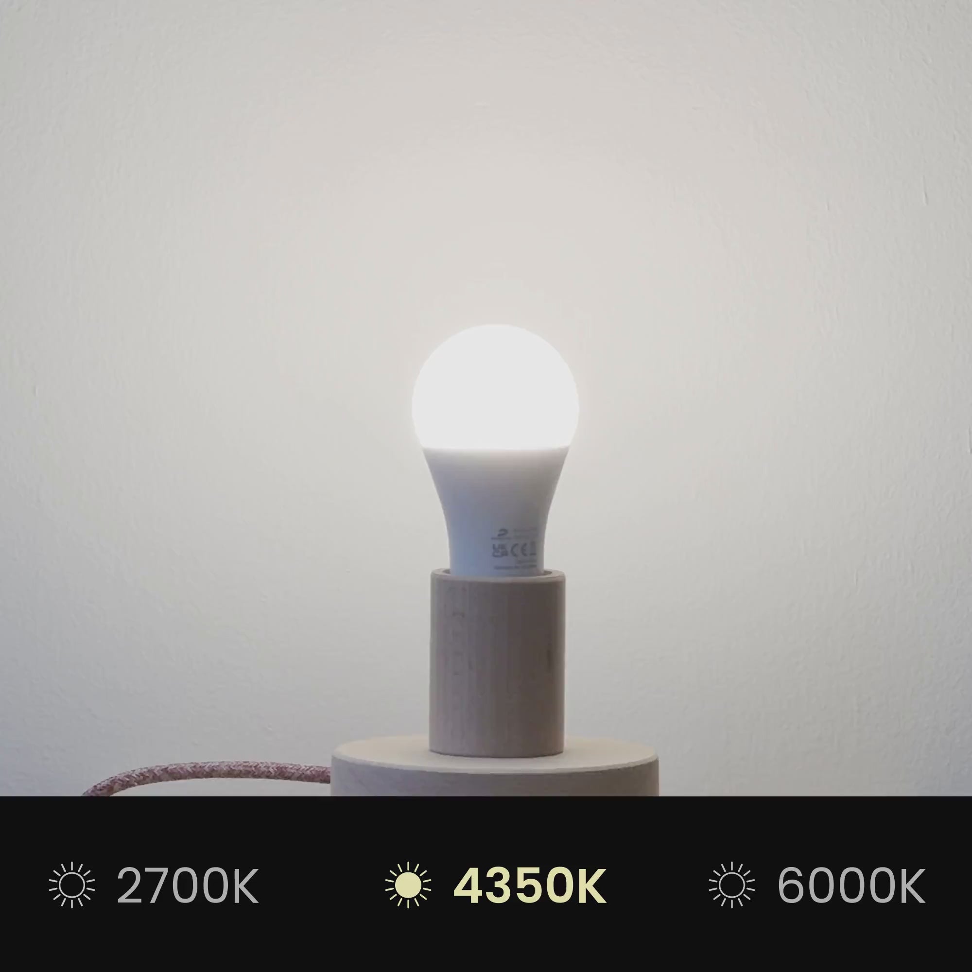 Upload video: Loftlampe i stof Small - Made in Italy - Uld Sand