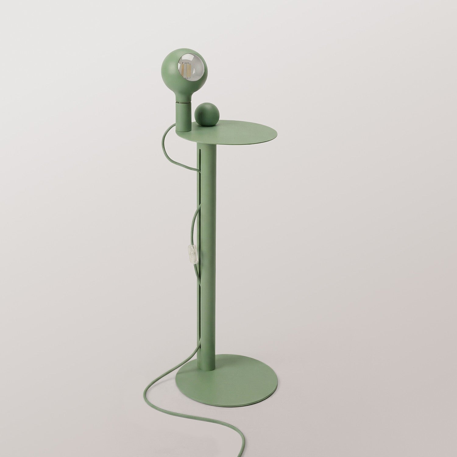 Rocco - Lampada da terra con lampadina Camo - Verde