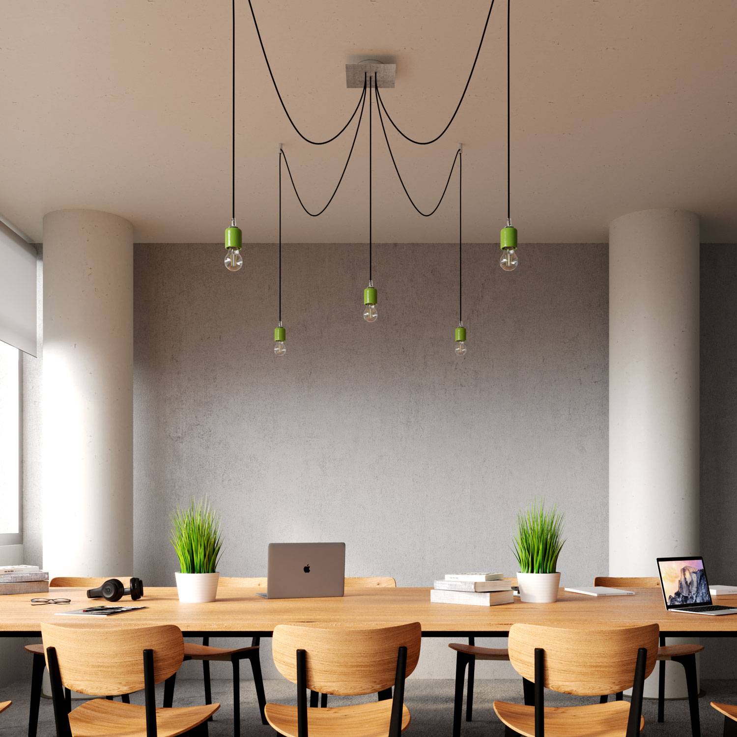 Rosone Rose-One quadrato, 200 mm con 5 fori e 4 fori laterali - Blu carta da zucchero Bianco